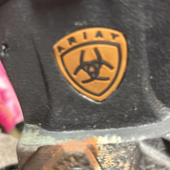 Ariat Fatbaby Western Boots, brown/pink, women's size 10. EUC. - Picture 7 of 7